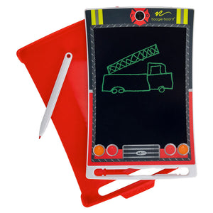 Jot™ Kids Writing Tablet – Lil' Hero over protective cover and stylus removed